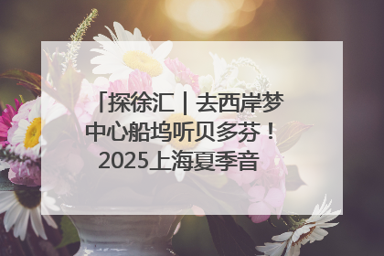 探徐汇｜去西岸梦中心船坞听贝多芬！2025上海夏季音乐节公布节目阵容