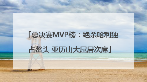 总决赛MVP榜：绝杀哈利独占鳌头 亚历山大屈居次席