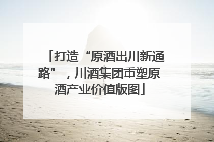 打造“原酒出川新通路”，川酒集团重塑原酒产业价值版图