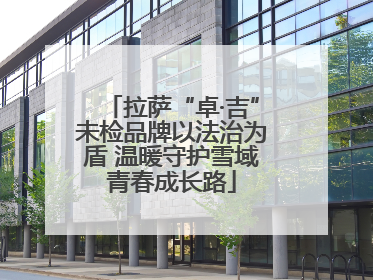 拉萨“卓·吉”未检品牌以法治为盾 温暖守护雪域青春成长路