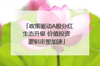 政策驱动A股分红生态升级 价值投资逻辑重塑加速