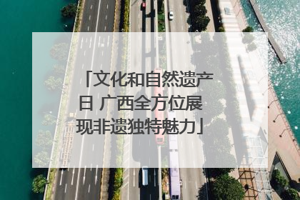 文化和自然遗产日 广西全方位展现非遗独特魅力