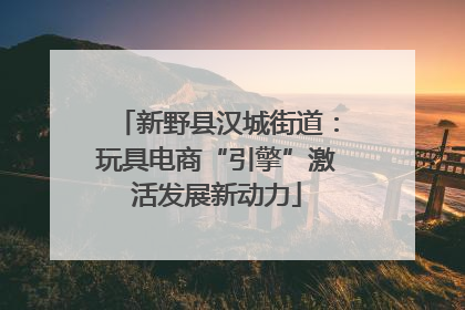 新野县汉城街道：玩具电商“引擎”激活发展新动力