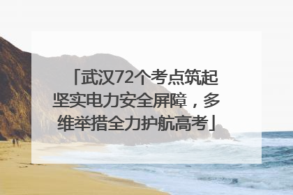 武汉72个考点筑起坚实电力安全屏障，多维举措全力护航高考