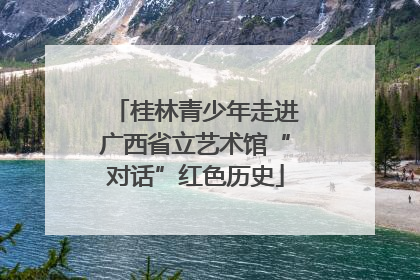 桂林青少年走进广西省立艺术馆“对话”红色历史
