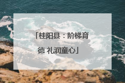 桂阳县：阶梯育德 礼润童心