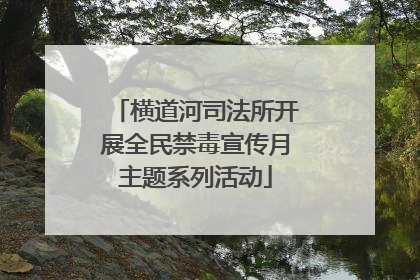 横道河司法所开展全民禁毒宣传月主题系列活动