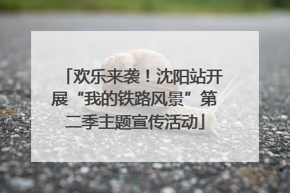 欢乐来袭！沈阳站开展“我的铁路风景”第二季主题宣传活动