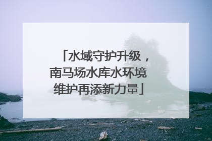 水域守护升级，南马场水库水环境维护再添新力量