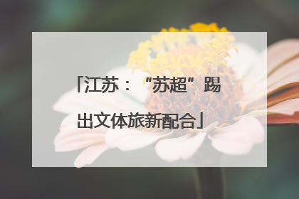 江苏：“苏超”踢出文体旅新配合
