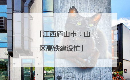 江西庐山市：山区高铁建设忙