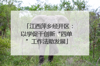 江西萍乡经开区：以学促干创新“四单”工作法助发展