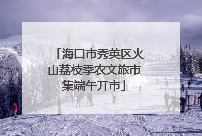 海口市秀英区火山荔枝季农文旅市集端午开市