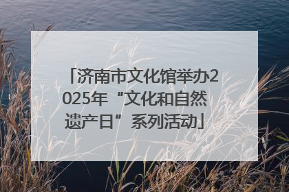 济南市文化馆举办2025年“文化和自然遗产日”系列活动