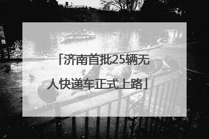 济南首批25辆无人快递车正式上路