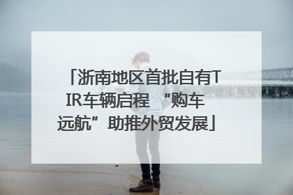 浙南地区首批自有TIR车辆启程 “购车远航”助推外贸发展