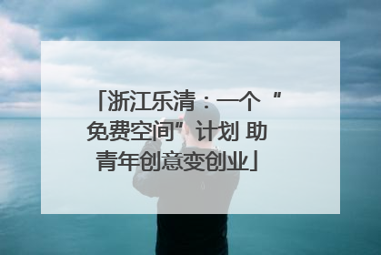 浙江乐清：一个“免费空间”计划 助青年创意变创业