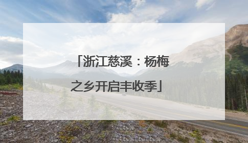 浙江慈溪：杨梅之乡开启丰收季