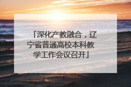 深化产教融合，辽宁省普通高校本科教学工作会议召开