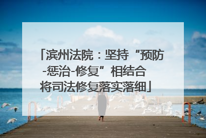 滨州法院：坚持“预防-惩治-修复”相结合 将司法修复落实落细