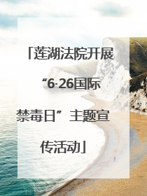 莲湖法院开展“6·26国际禁毒日”主题宣传活动