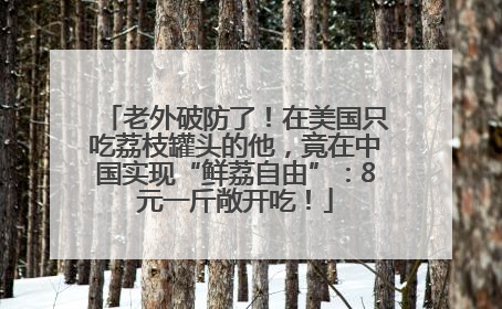 老外破防了！在美国只吃荔枝罐头的他，竟在中国实现“鲜荔自由”：8元一斤敞开吃！