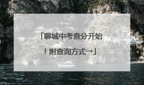 聊城中考查分开始！附查询方式→