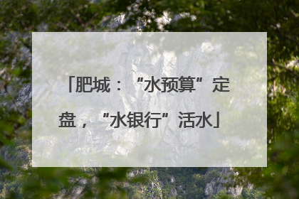肥城：“水预算”定盘，“水银行”活水