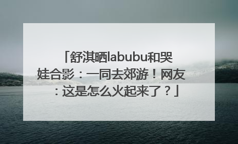 舒淇晒labubu和哭娃合影：一同去郊游！网友：这是怎么火起来了？