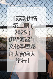 苏韵伊情·第二届（2025）伊犁河端午文化季暨龙舟大赛盛大举行