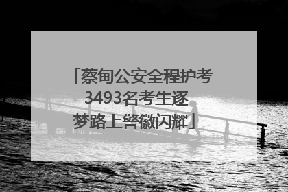 蔡甸公安全程护考 3493名考生逐梦路上警徽闪耀