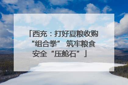 西充：打好夏粮收购“组合拳” 筑牢粮食安全“压舱石”
