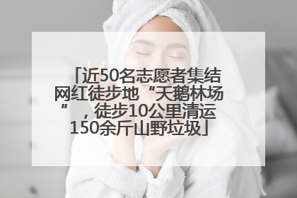 近50名志愿者集结网红徒步地“天鹅林场”，徒步10公里清运150余斤山野垃圾