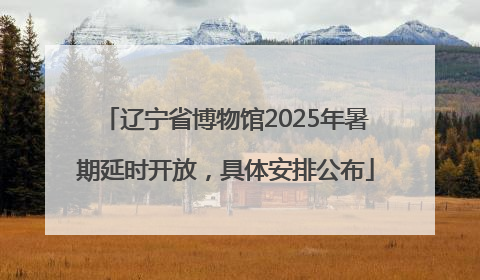 辽宁省博物馆2025年暑期延时开放，具体安排公布