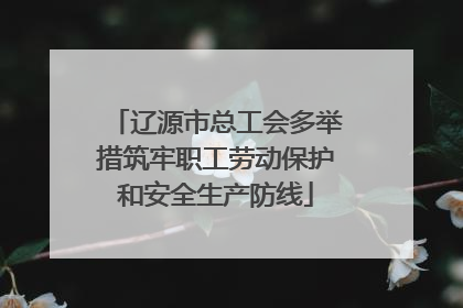 辽源市总工会多举措筑牢职工劳动保护和安全生产防线