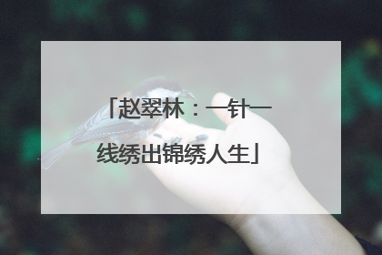 赵翠林：一针一线绣出锦绣人生
