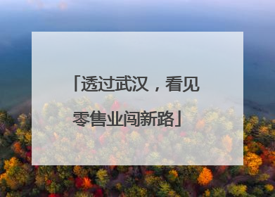 透过武汉，看见零售业闯新路