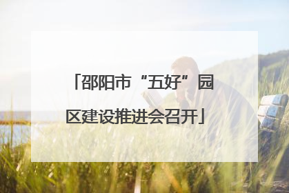 邵阳市“五好”园区建设推进会召开