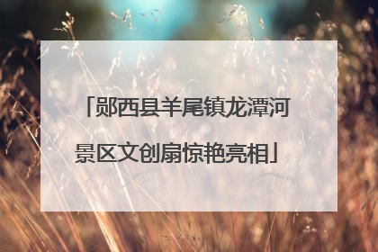 郧西县羊尾镇龙潭河景区文创扇惊艳亮相