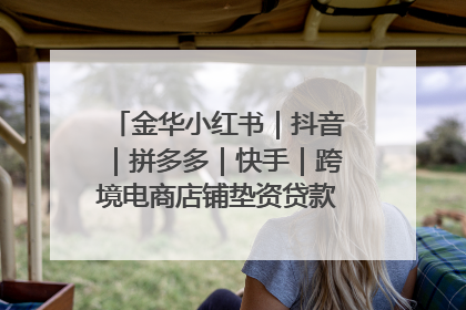 金华小红书｜抖音｜拼多多｜快手｜跨境电商店铺垫资贷款企业-漫商易