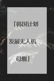 韩国计划发展无人机母舰