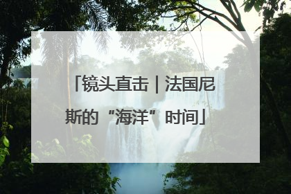 镜头直击｜法国尼斯的“海洋”时间