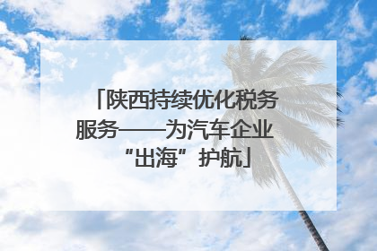 陕西持续优化税务服务——为汽车企业“出海”护航