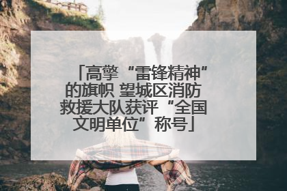高擎“雷锋精神”的旗帜 望城区消防救援大队获评“全国文明单位”称号