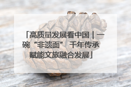 高质量发展看中国｜一碗“非遗面” 千年传承赋能文旅融合发展