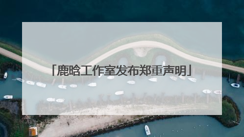 鹿晗工作室发布郑重声明