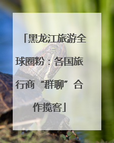 黑龙江旅游全球圈粉：各国旅行商“群聊”合作揽客