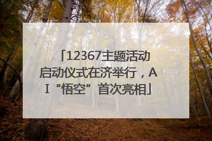 12367主题活动启动仪式在济举行，AI“悟空”首次亮相