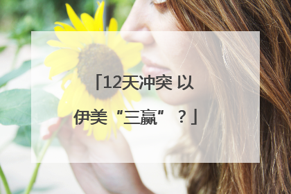 12天冲突 以伊美“三赢”？