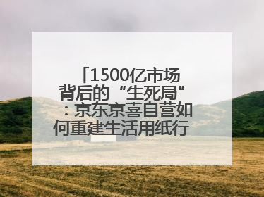 1500亿市场背后的“生死局”：京东京喜自营如何重建生活用纸行业信任？